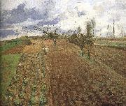 Camille Pissarro Farmland France oil painting artist